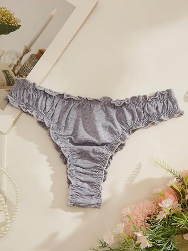 1/2 Cup Cotton Sexy Lingerie Bra and Panty Sets For Women Matching Bralette Sets 3 Piece in Saudi Arabia