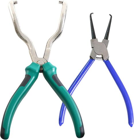 2pcs Electrical Disconnect Pliers Automotive Electrical Disconnect Pliers Set Rdiator Hose Clamp Pliers Automotive Long Spark Plug Removal Pliers for Electrical Connectors (2pcs/7inch) in Saudi Arabia