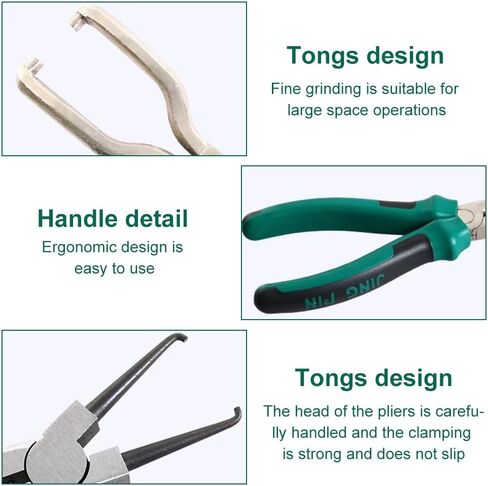 2pcs Electrical Disconnect Pliers Automotive Electrical Disconnect Pliers Set Rdiator Hose Clamp Pliers Automotive Long Spark Plug Removal Pliers for Electrical Connectors (2pcs/7inch) in Saudi Arabia