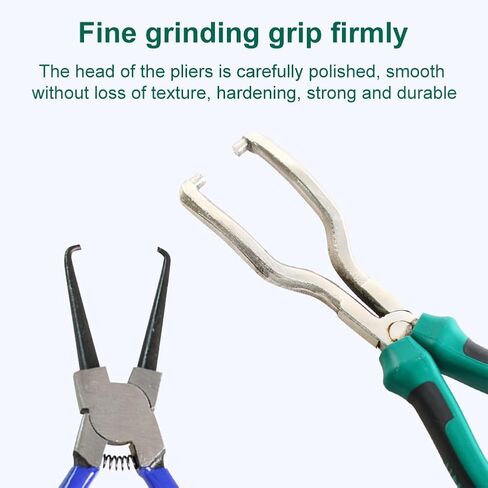 2pcs Electrical Disconnect Pliers Automotive Electrical Disconnect Pliers Set Rdiator Hose Clamp Pliers Automotive Long Spark Plug Removal Pliers for Electrical Connectors (2pcs/7inch) in Saudi Arabia