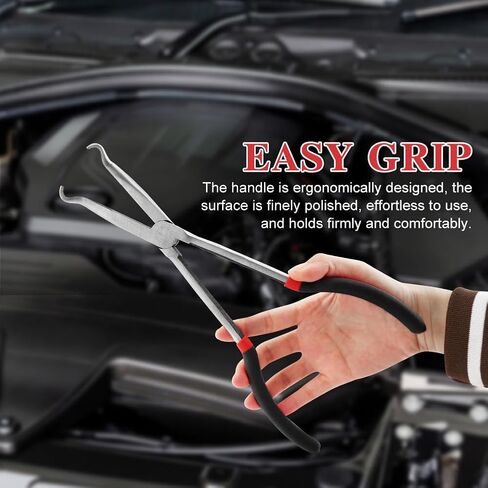 2pcs Electrical Disconnect Pliers Automotive Electrical Disconnect Pliers Set Rdiator Hose Clamp Pliers Automotive Long Spark Plug Removal Pliers for Electrical Connectors (2pcs/7inch) in Saudi Arabia