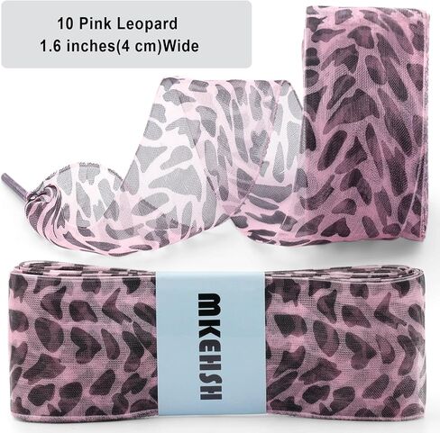 Snow Yarn Shoe Laces: Wide Leopard Flat Sneakers Shoelaces 2 Pair in Kuwait