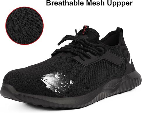 Steel Toe Work Shoes for Men and Women Comfortable Lightweight Work Safety Shoes Anti-Smashing & Anti-Puncture Indestructible Sneakers Slip Resistant Food Service Shoe in Saudi Arabia
