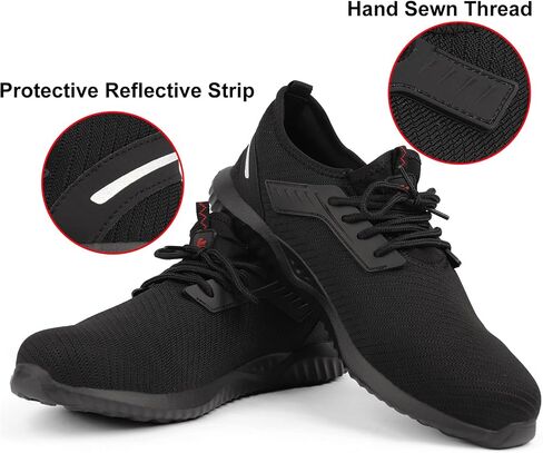 Steel Toe Work Shoes for Men and Women Comfortable Lightweight Work Safety Shoes Anti-Smashing & Anti-Puncture Indestructible Sneakers Slip Resistant Food Service Shoe in Saudi Arabia