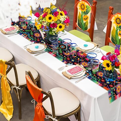 Football Party Decoration Table Runner for Football Birthday Party Games Decor Picnics Kitchen Dining Table, Football Touchdown Table Cover, 14 x 72 Inch in Kuwait