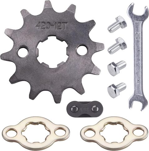 ضرس أمامي 420-15T 17 ملم متوافق مع 50cc 70cc 90cc 110cc 125cc الترابية دراجة الطرق غير الممهدة دراجة صغيرة ATV 4 عجلات الدراجة in Kuwait