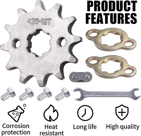 ضرس أمامي 420-15T 17 ملم متوافق مع 50cc 70cc 90cc 110cc 125cc الترابية دراجة الطرق غير الممهدة دراجة صغيرة ATV 4 عجلات الدراجة in Kuwait