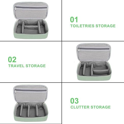 MOSISO Electronic Organizer Travel Case, Puffy Electronic Accessories Carry Case for Cable, Charger, Phone, Earphone, Mouse and Other Accessories, Portable Storage Bag with Handle, Black in Saudi Arabia