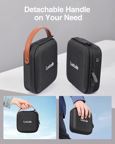 Luxtude Electronic Organizer Travel Case, Tech Organizer for Women, Hard Charger Case, Travel Tech Bag, Pink Electronics Bag, Travel Essentials for Apple Accessories/Magic Mouse/SD/Cash/Card/Pen in Kuwait