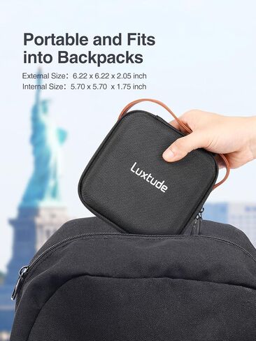 Luxtude Electronic Organizer Travel Case, Tech Organizer for Women, Hard Charger Case, Travel Tech Bag, Pink Electronics Bag, Travel Essentials for Apple Accessories/Magic Mouse/SD/Cash/Card/Pen in Kuwait