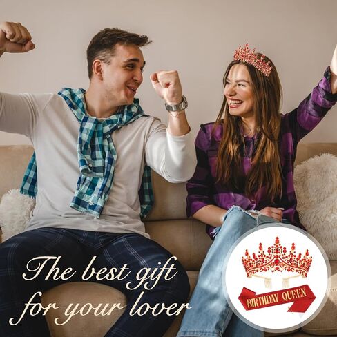 روز الذهب اللمعان الكريستال تاج و "ملكة عيد ميلاد" مجموعة للنساء - التاج وشاح للبنات الأميرة ديكورات حفلة in Saudi Arabia