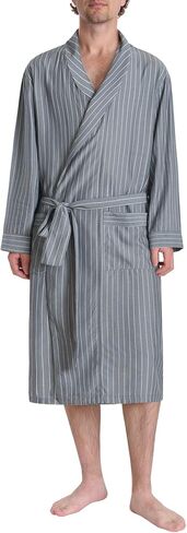 Latuza Men's Lightweight Robe Cotton Blend Knee Length Bathrobe in Saudi Arabia