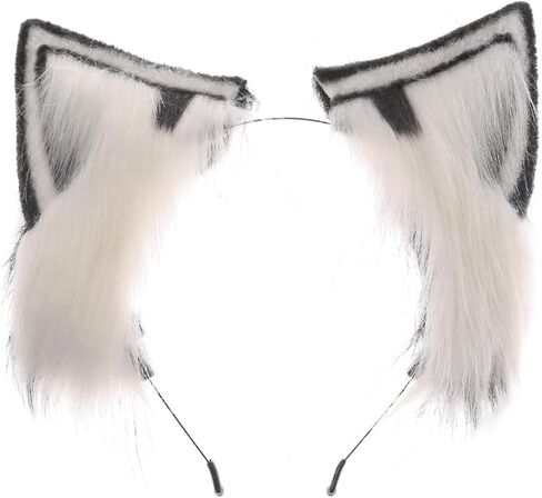 Faux Fur Ear Headbands Costume Headwear in Kuwait