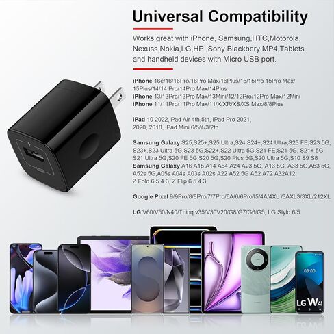 iPhone Charger Block, Plug in Phone Charger, Sicodo 4Pack Single Port USB Wall Charger Fast Charging Adapter Cube Box for iPhone 15 14 13 12 SE(2020) 11/11pro/XS/XS Max,Samsung Galaxy S23/S22/S21,LG in Kuwait