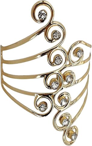 Punk Cool Cool Gothic Apper Arm Bracelet Open Cuff Cuff Bangle Swelet Simple Swirl Snake Comply Minimalist Armlet Vintage المجوهر in Kuwait