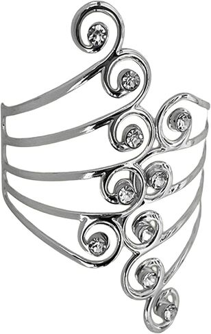 Punk Cool Cool Gothic Apper Arm Bracelet Open Cuff Cuff Bangle Swelet Simple Swirl Snake Comply Minimalist Armlet Vintage المجوهر in Kuwait