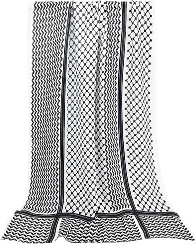 أزياء Keffiyeh - وشاح رأس البوليستر رأس - وشاح شال العربي للنساء الفتيات - أسلوب فلسطين وعلمه in Kuwait