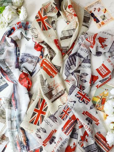 3 Pcs City Souvenirs Scarves Set Women Scarves Bulk Gift for Traveler Birthday Party in Saudi Arabia