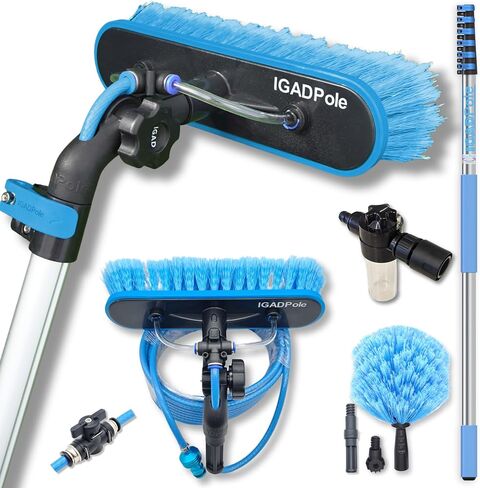IGADPole 24ft Washing Kit: Water-fed Brush, Soap Dispenser and hose tap in Saudi Arabia