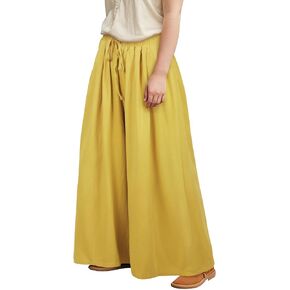 Women's Wide Leg Baggy Jeans Plus Size Loose Elastic Waist Denim Pants with Deep Pockets Light Blue