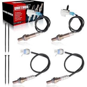 Oxygen Sensor Upstream + Downstream 234-4668 2344407 Compatible for Chevy Silverado Tahoe Avalanche GMC Yukon Sierra Cadillac Escalade 2008-2014 (Set of 4)