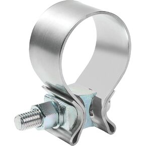 Zlirfy Universal Exhaust Clamp,1.75" 2.0" 2.25" 2.5" 3.0" Narrow Exhaust Band Seal Clamp,Stainless Steel Muffler Band Clamp Narrow Band Clamp,Used for Exhaust Tip,Exhaust Manifold (3.0 inch)