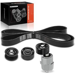 A-Premium Engine Serpentine Belt Drive Kit متوافق مع Cars Hyundai & Kia-Sonata 2011-2013 ، Optima 2011-2013 ، Sportage 2011-2013 ، Tucson 2012-2013-2.0L 2.4L