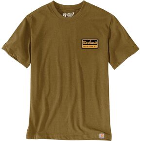 Carhartt Men's Relaxed Fit Lightweight Short-Sleeve Script Patch T-Shirt