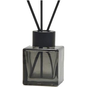 2Pcs 50ml/1.7oz Glass Diffuser Bottle Diffuser Jars Empty Square Essential Oil Bottle Aromatherapy Jar Container Fragrance Accessories Use for DIY Replacement Reed Diffuser Sticks Sets Crafts Decor
