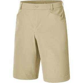 BGOWATU Men's Golf Shorts Stretch Casual Dress Work Shorts Hiking Shorts with 4 Pockets 11 Inch Inseam Lightweight