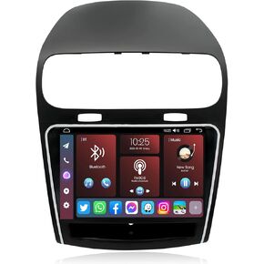 （8 Core 4+32G） Android13 Car Stereo Radio for Dodge Journey 2011-2019 - Carplay and Android Auto GPS Navigation - Head Unit 9-inch Touchscreen 1280 * 800 Bluetooth Backup Camera RDS FM SWC 5GWiFi