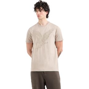 Armani Exchange Men's Large Embroidered Eagle Regular Fit Cotton Jersey