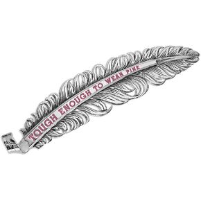 Montana Silversmiths Tough Enough to Wear Pink Hat Feather - HF4210TWP