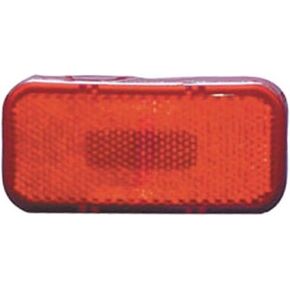 003-59L 12 V Red Rectangle LED Clearance Light with Round Corners