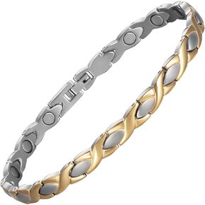Magnetic Anklet for Women for Arthritis and Joints, Stainless Steel Ankle Bracelet with Magnets (1)