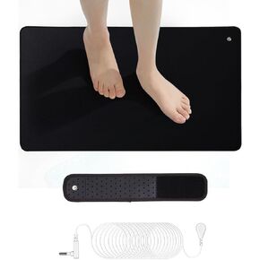 Grounding Mat,Grounding Wrist Strap,Conductive Grounding Pad, Universal Grounding Mat for Pain Relief,Earth Therapy for Foot Mat,Computer Mat, Sleep Mat