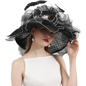 Womens Organza Church Derby British Fascinator Kentucky Hats for Women