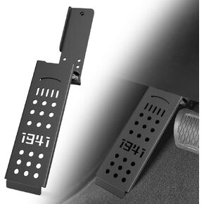 for JL JT Dead Pedal Left Side Driver Side Adjustable Foot Rest Kick Panel Compatible with 2018 2019 2020 2021 2022 2023 2024 Jeep Wrangler JL JLU & Gladiator JT (NOT Fits 4XE Model), Black