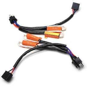 RENO H4/9003/HB2 Canbus Resistor Kits for LED Fog Light Bulbs Anti-Flicker Error Elimination, Pack of 2