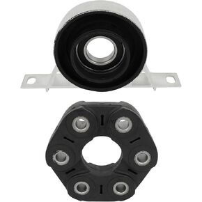 SCITOO 26117511454 26127501257 Driveshaft Flex Disc Joint and Center Support Bearing Fit For BMW 318ti 323Ci 325Ci 325e 630CSi 733i 735i M3 X5,Fit For Volvo 240 745 940,Fit For Jaguar Vanden Plas XJ6