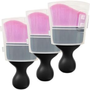 2PCS Car Interior Brush Soft Bristles Car Detailing Brush, Automotive Interior Dusting Brush, Car Interior Cleaning Brush, Car Duster Brush for Dashboard, Leather, Air Vents（Bright Purple）