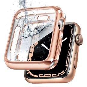 top4cus 44mm Cover Soft TPU Anti-Scratch Lightweight 44mm Iwatch Case All-Around Screen Protector, Optional Cases Compatible with Apple Watch Series 9/8/7 Series SE2/6/SE/5/4 Series 3/2/1 - Gold
