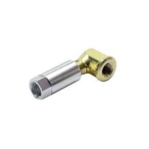 GlowShift -4 an Fuel Rail Fuel Pressure Sensor Thread Adapter Compatible with Chevy GM LS1 LS2 LS3 LS6 Engines - Includes 90 Degree Thread Adapter