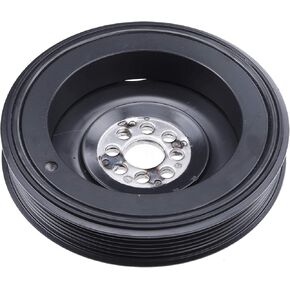 A-Premium Engine Plancer Ballecer Pulley متوافق مع Audi A4 2005-2008 ، A4 Quattro 2005-2012 ، A5 2010 ، A5 Quattro 2008-2011 ، A6 2006-2013 ، A6 Quattro 2005-2009 ، Q5 2009-2012 ، DoHC V6 2.8L 3.2L.