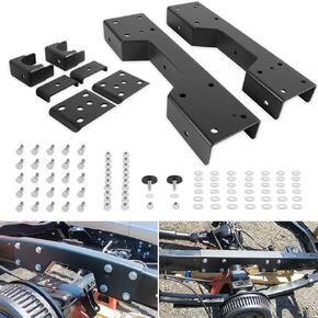 C-Notch Rear Support and Drop Flip Fit for Chevy Silverado C1500 GMC Sierra 1988-1998 (Rear 6" Drop Lowering Flip Kit)