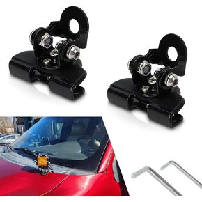 2 PCS Car LED LED BAR RUGING RIGHT ، قوس مصباح عمل قابل للتعديل مع زاوية قابلة للتعديل مع امتصاص الصدمات المطاطية ، لا ضرر لهيكل معدني مقاوم للصدأ ، Universal للسيارات (أسود)