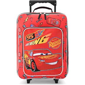 Fast Forward Cars Luggage 16" Soft Side Wheeled Pilot Case- Rolling Suitcase 16x12x5