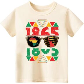 Juneteenth Shirt Kids – Toddler Juneteenth Shirt for Boys & Girls, 2T-8T, Short-Sleeve Celebration Tee