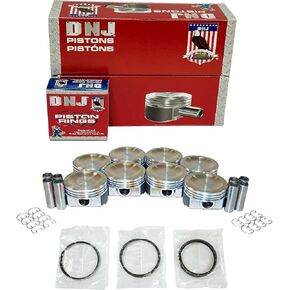 DNJ PRK4149 Piston and Ring Kit For 1995-2004 Ford Lincoln Mercury Cougar E-150 E-150 Club Wagon E-150 Econoline E-150 Econoline Club Wagon E-250 Expedition F-150 4.6L V8 SOHC 16V Naturally Aspirated