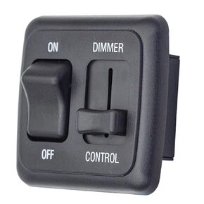 RV 12V DC Toggle Switch with High Side Dimmer Control for LED, Halogen, Incandescent - RV, Auto, Truck, Marine, and Strip Lighting